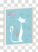 HermOso de muebles, blue and white cat painting transparent background PNG clipart