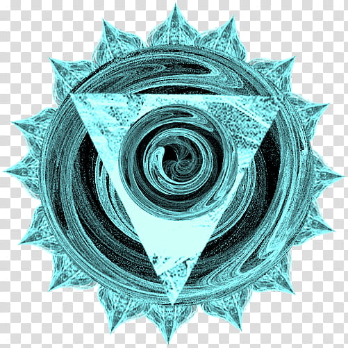 Fractal Chakra Symbols, green flower and triangle illustration transparent background PNG clipart