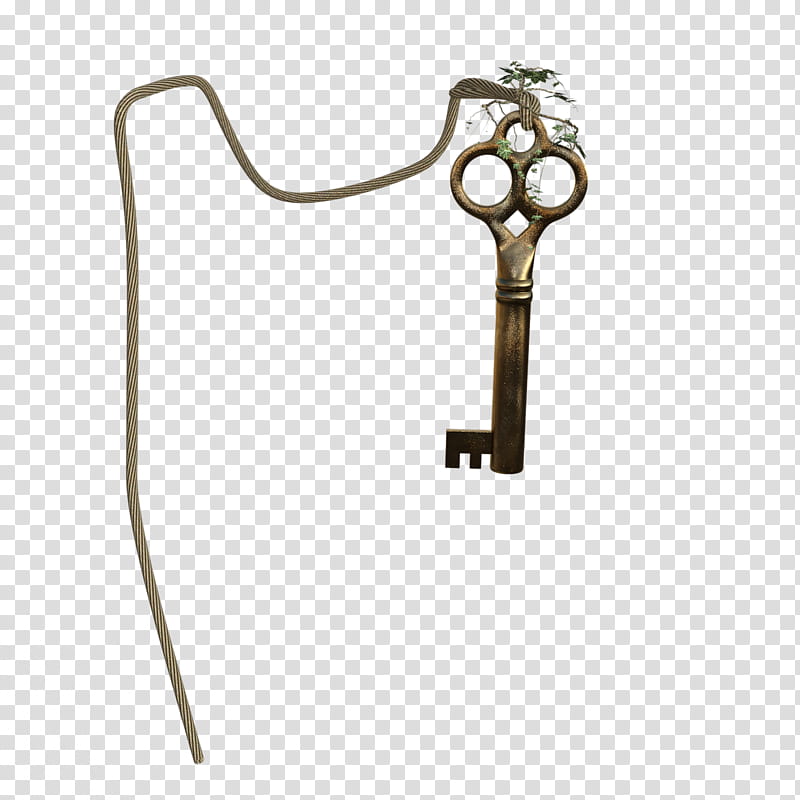 Watcher , brass-colored skeleton key transparent background PNG clipart
