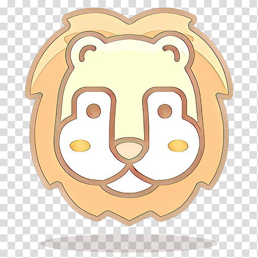 cartoon head nose snout, Cartoon, Lion, Smile transparent background PNG clipart