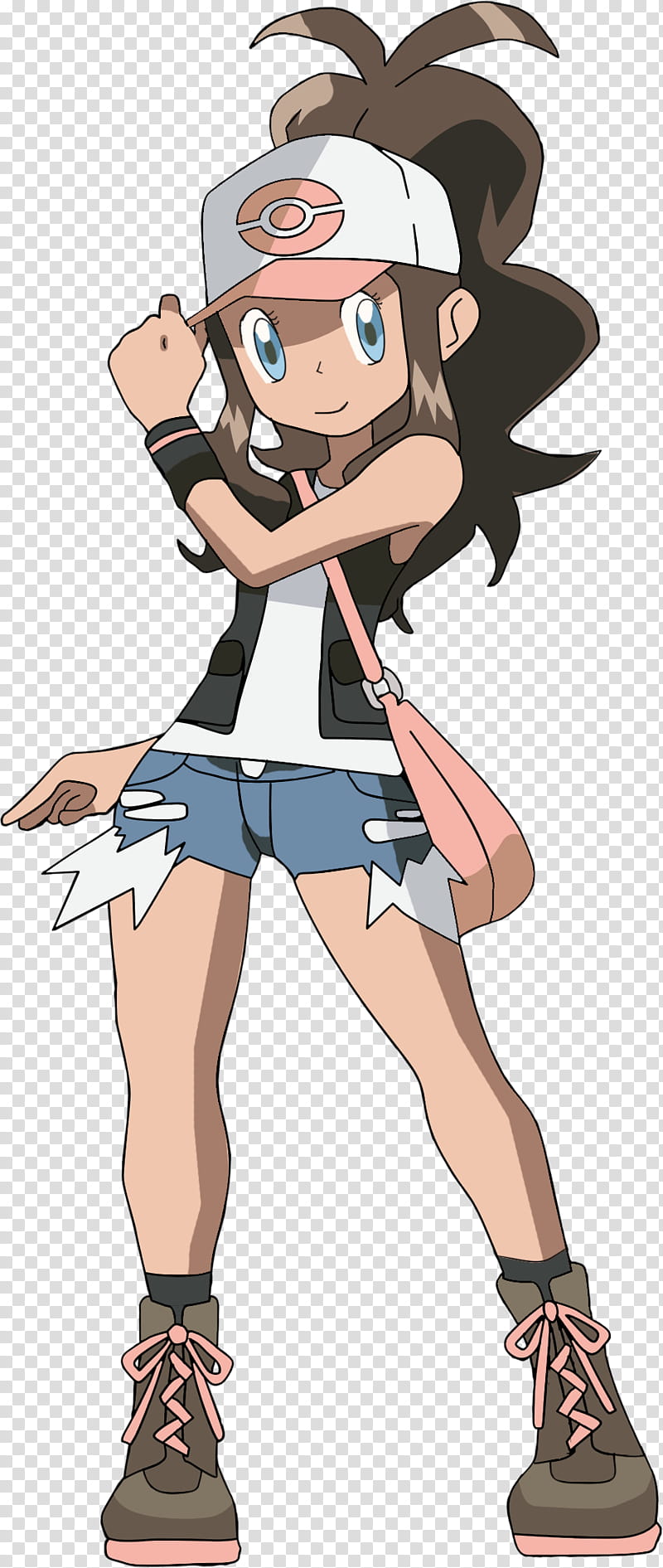 Touko Artwork Style Anime, Hilda of Pokemon transparent background PNG clipart