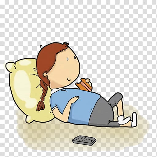 lazy girl person clipart