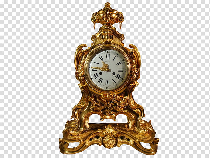 , brown mantel clock transparent background PNG clipart