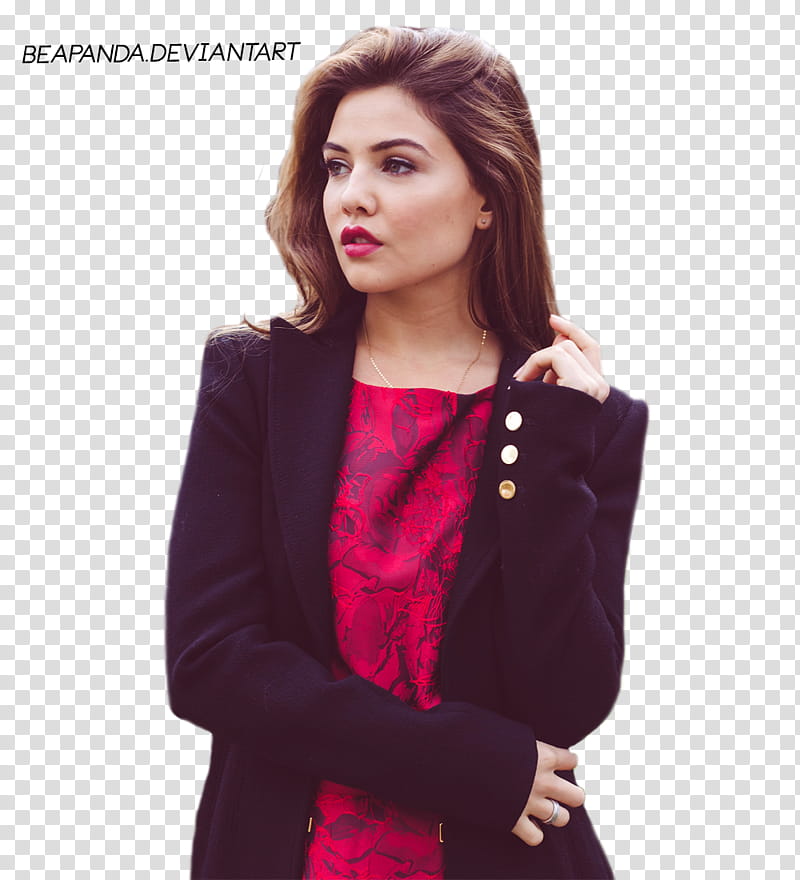 Danielle Campbell, woman wearing black blazer holding hip transparent background PNG clipart