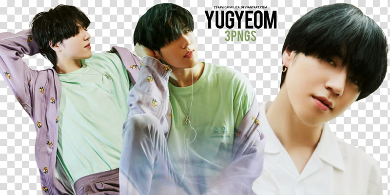 GOT Yugyeom Present YOU, man in green and white top transparent background PNG clipart