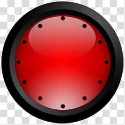 OniCrystal , round red and black clock with no arms transparent background PNG clipart