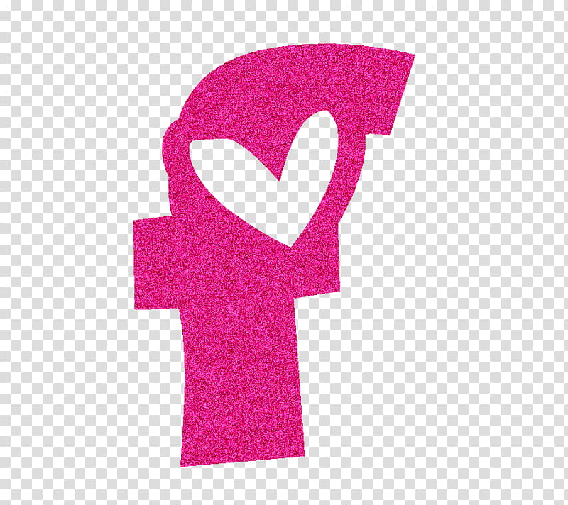 Letras de el abecedario, pink letter f with heart transparent background PNG clipart