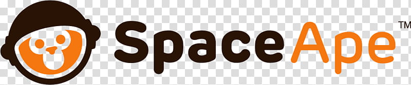 Astronaut, Logo, Space Ape Games, Monkey, Astronaut, Orange Sa, Text transparent background PNG clipart