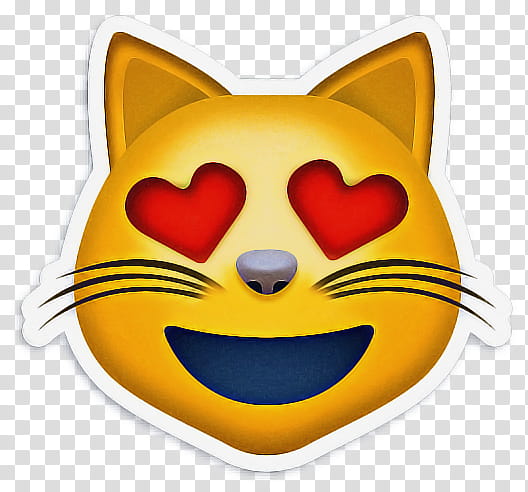 Heart Eye Emoji, Cat, Tshirt, Sticker, Face, Smile, Pile Of Poo Emoji, Love transparent background PNG clipart