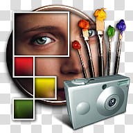 brushed macosx theme, person's eye transparent background PNG clipart