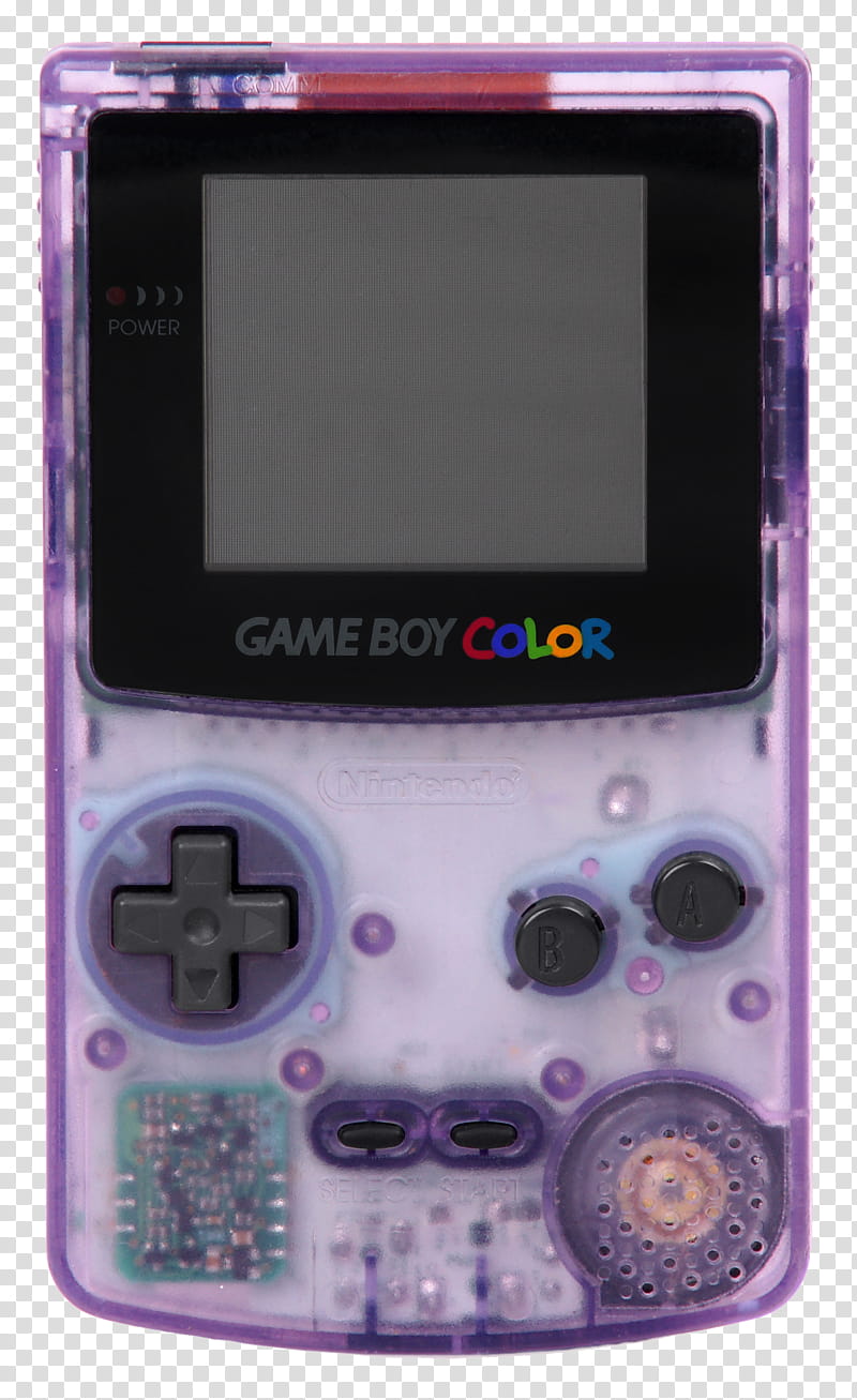 , purple Nintendo Game Boy Color transparent background PNG clipart