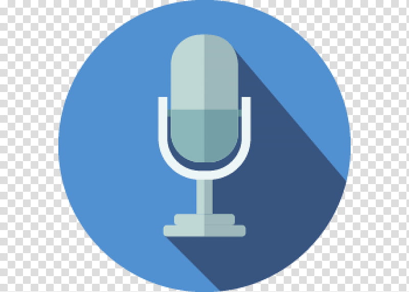 Microphone, Human Voice, Recording, Sound, Record Label, Logo, Blue, Audio Equipment transparent background PNG clipart