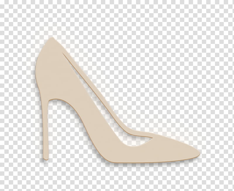 High Heel icon fashion icon Shoe icon, Footwear, High Heels, Court Shoe, Beige, Leather, Basic Pump transparent background PNG clipart