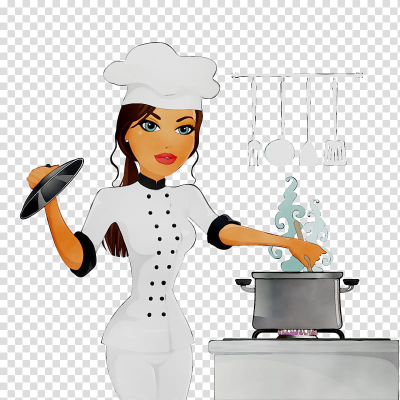 Chef, Cartoon, Cooking, Housekeeper, Human, Charwoman, Chief Cook, Job transparent background PNG clipart