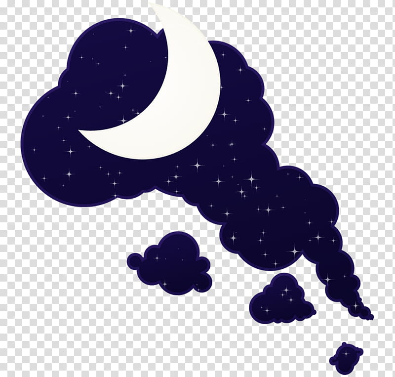 Cutiemarks  , clouds and half moon illustration transparent background PNG clipart