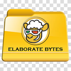 Program Files Folders Icon Pac, Elaborate Bytes Folder, yellow Elaborate Bytes folder illustration transparent background PNG clipart