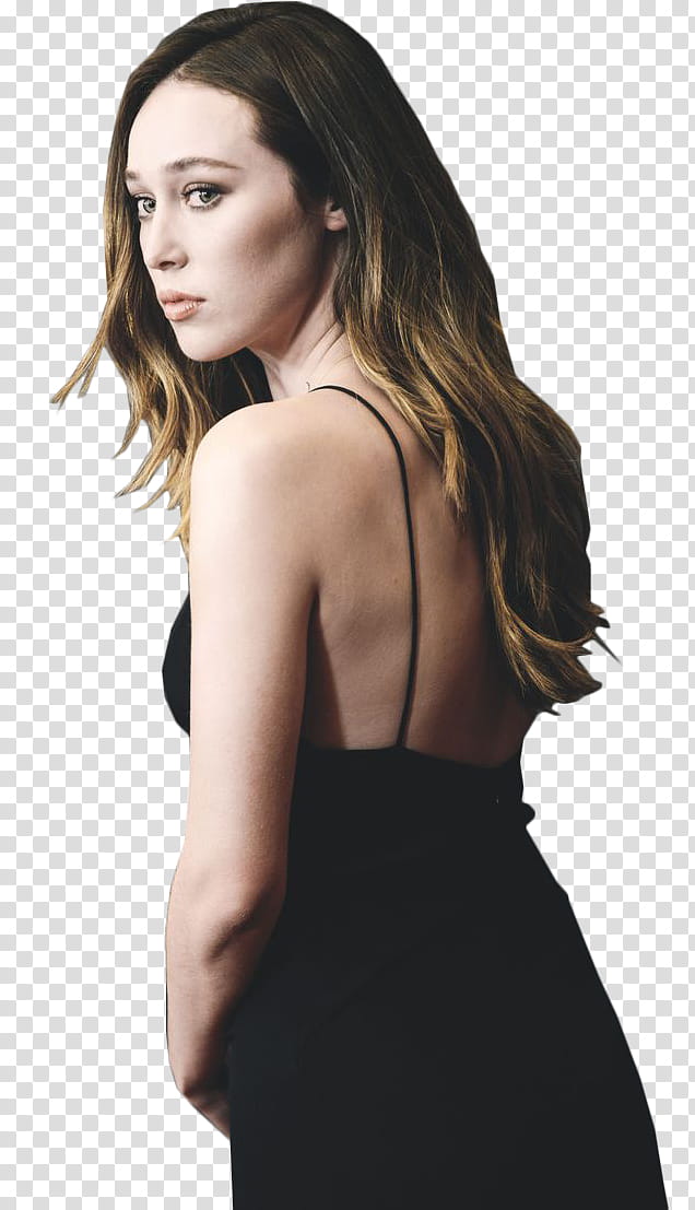 Alycia Debnam Carey, woman wearing spaghetti-strap top transparent background PNG clipart
