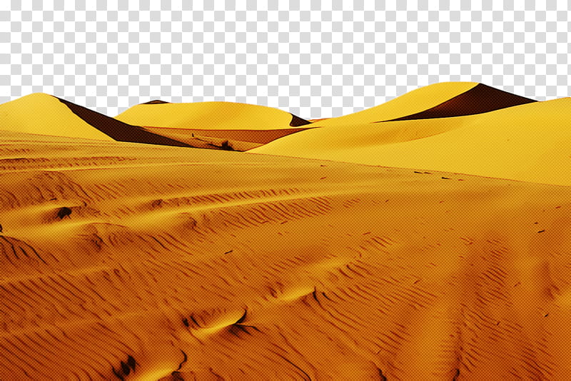 desert erg sand natural environment aeolian landform, Sahara, Dune, Yellow, Singing Sand, Landscape transparent background PNG clipart