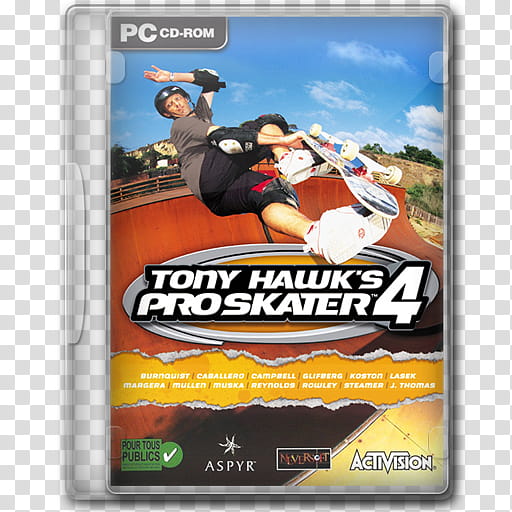 Game Icons , Tony Hawk's Pro Skater  transparent background PNG clipart