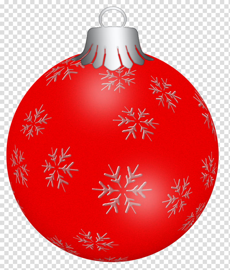 sets of balls, red and gray snowflake graphic Christmas bauble transparent background PNG clipart