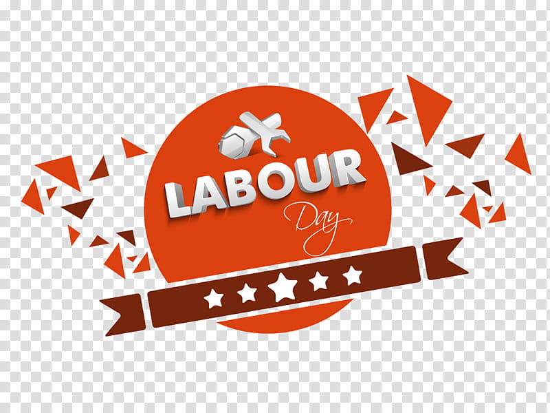 Labour Day Labor Day Worker Day, Logo, Text, Orange transparent background PNG clipart