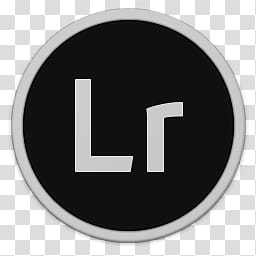 Adobe Lightroom  Icon Steel Black White transparent background PNG clipart