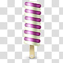 Icecream icon set, white and purple spiral ice cream transparent background PNG clipart