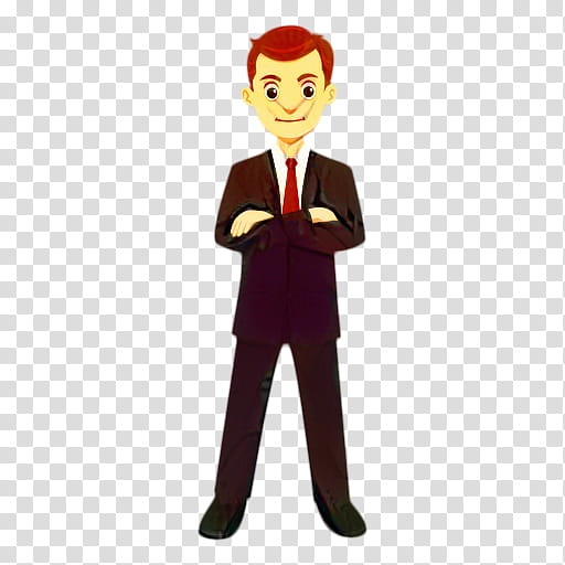 Businessperson, Drawing, Cartoon, Standing, Male, Animation, Suit, Gentleman transparent background PNG clipart