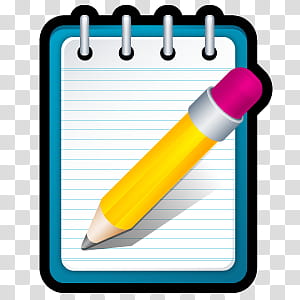 notebook and pencil clip art