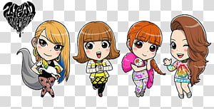 Chibis kpop transparent background PNG clipart thumbnail