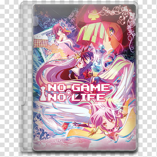 TV Show Icon , No Game, No Life, No Game No Life DVD case transparent background PNG clipart