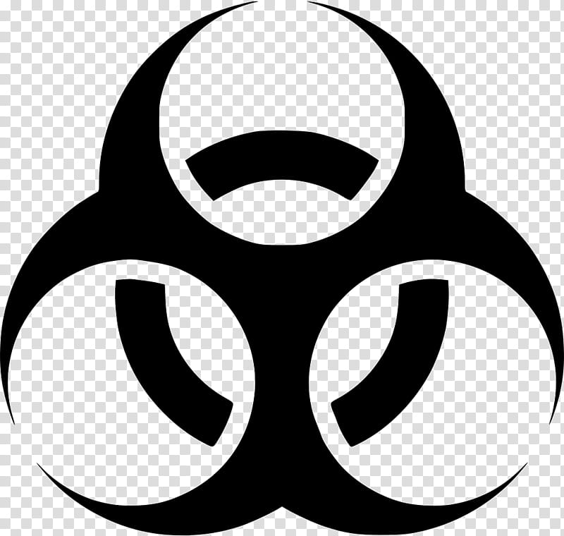 Biological Hazard Line Art, Hazard Symbol, Sticker, Decal, Label, Sign, Toxin, CDC transparent background PNG clipart