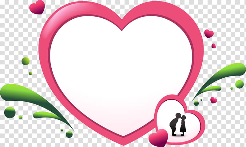 pink heart frame