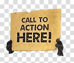 P, call to action here signage transparent background PNG clipart
