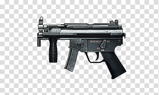 Battlefield  Weapons Render, black submachine gun transparent background PNG clipart