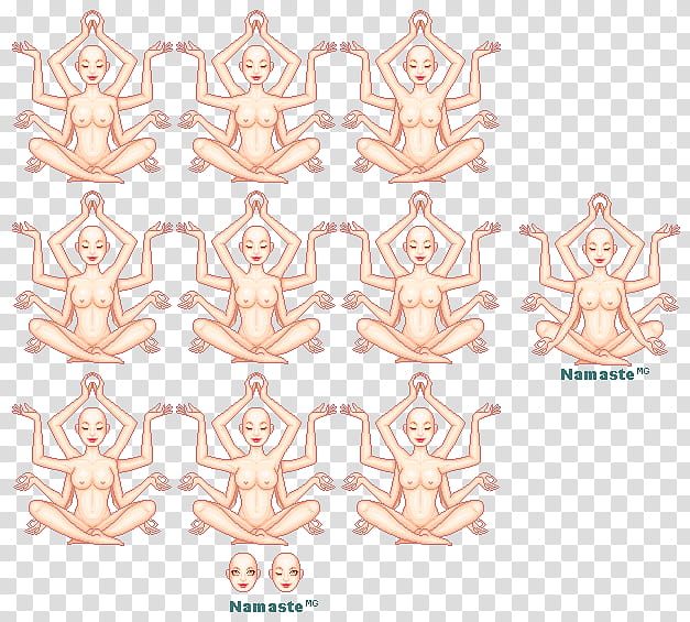 Namaste Celestial Female Bases, Buddha illustration transparent background PNG clipart