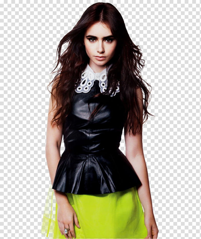 Lily Collins transparent background PNG clipart