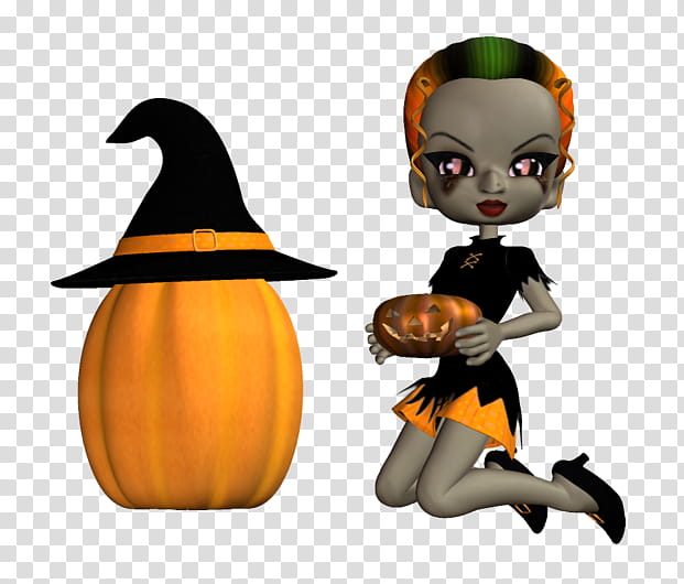 Halloween Witch Hat, Pumpkin, Halloween , Character, Cartoon, Narrative, Witchcraft, Orange transparent background PNG clipart