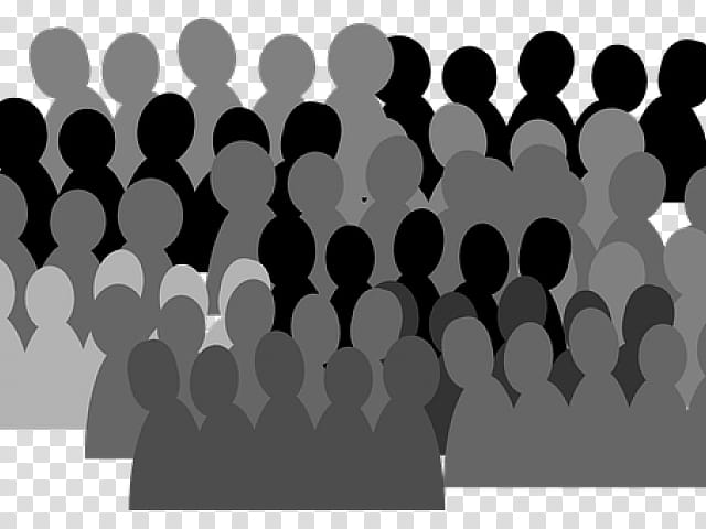 Group Of People, Silhouette, Crowd, Drawing, Audience, Person, Social Group, Text transparent background PNG clipart
