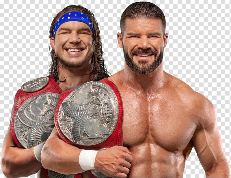 Glorious Gable NEW RAW Tag Team Champions  transparent background PNG clipart