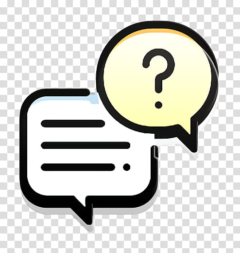 Conversation icon Interview icon Question icon, Line, Symbol, Logo, Sign transparent background PNG clipart