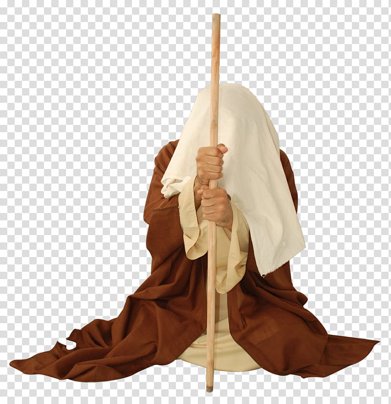 Arab old style clothes , person in brown robe transparent background PNG clipart