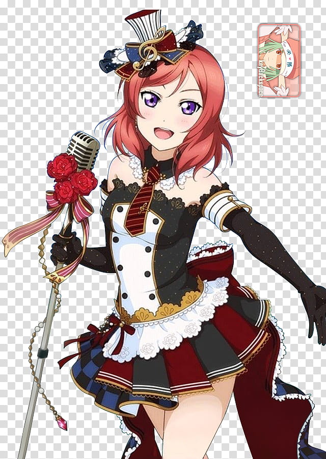 #&#; Nishikino Maki (Love Live! Card) SR, Render transparent background PNG clipart