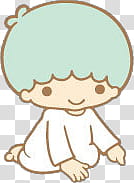 Iconos Little Twin Stars, teal-haired anime character transparent background PNG clipart