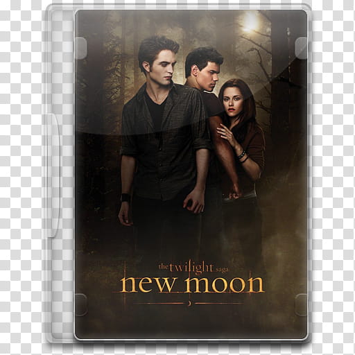 Movie Icon , The Twilight Saga, New Moon, Twilight New Moon DVD case transparent background PNG clipart