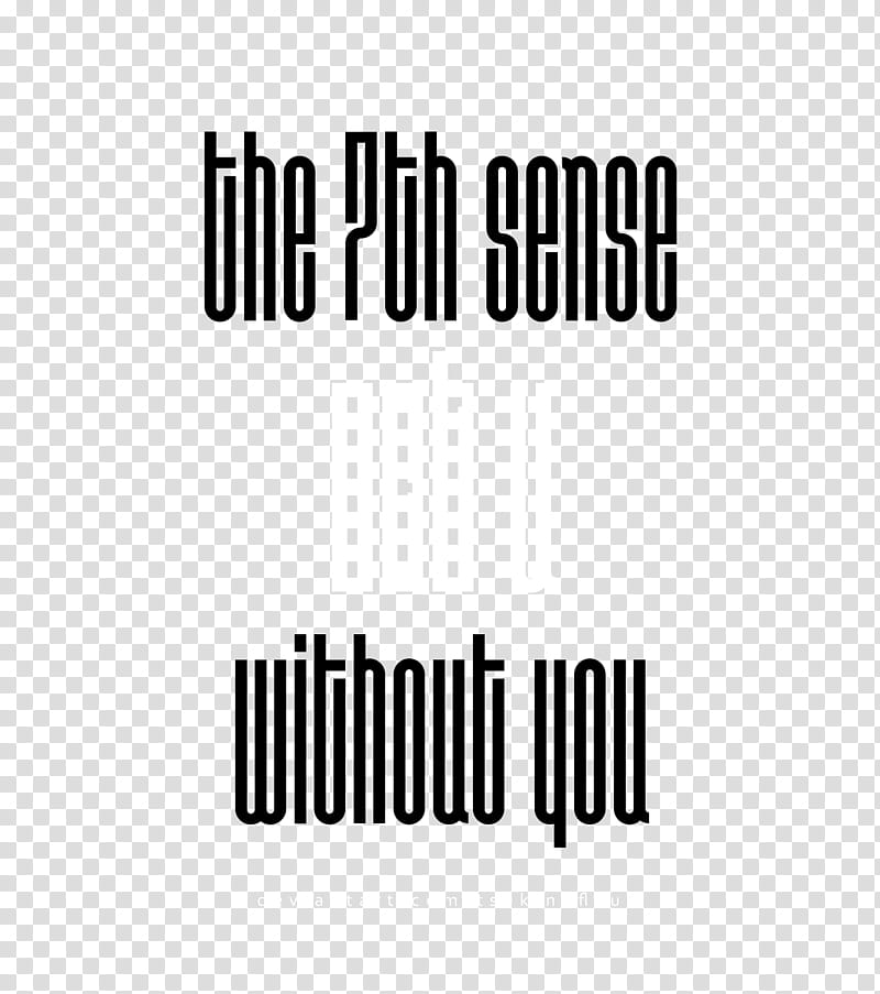 NCT U The th Sense Without You Logo, the th sense not u without you text transparent background PNG clipart