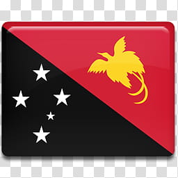 All in One Country Flag Icon, Papua-New-Guinea-Flag- transparent background PNG clipart