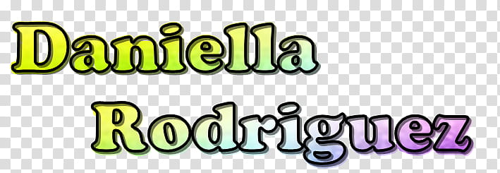 Texto Daniella Rodriguez transparent background PNG clipart