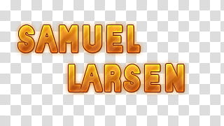 The Glee Project s, orange Samuel Larsen word art transparent background PNG clipart