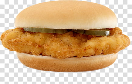McDonald s, fried food in burger bun transparent background PNG clipart